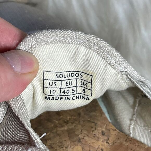 Soludos Tan Bulldog Espadrilles Sz 10 - Picture 5 of 7